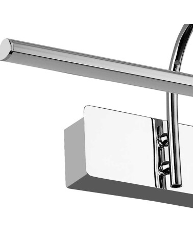 45cm 8W LED picture light wall, chrome finish, warm light 3000K, 619Lm