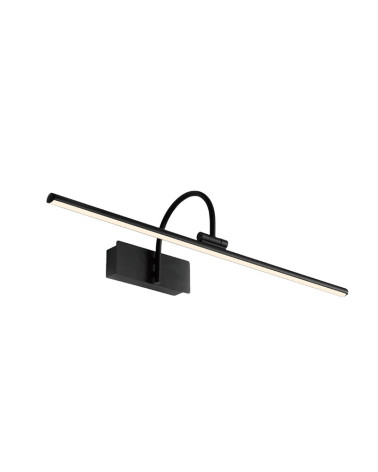 Aplique iluminacuadros 60cm 12W LED acabado negro y luz cálida 3000K 908Lm