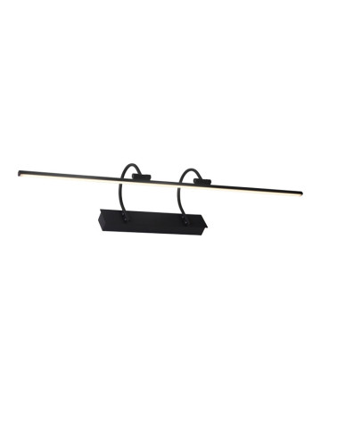 90cm 18W LED picture light wall, black finish, warm light 3000K 1257Lm
