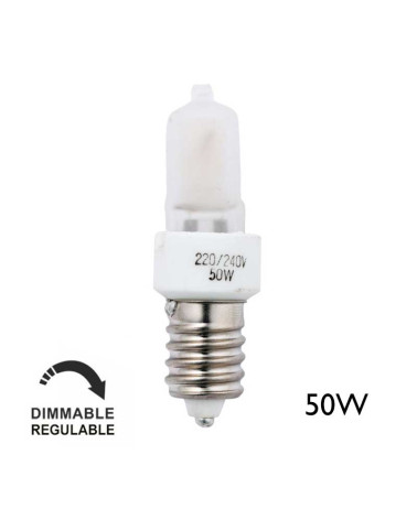 50W Halogen bulb Minican E14 230V dimmable warm light