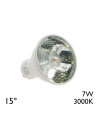 Dicroica LED GU10 7W Ángulo 15º Luz cálida 3000K 450Lm no regulable