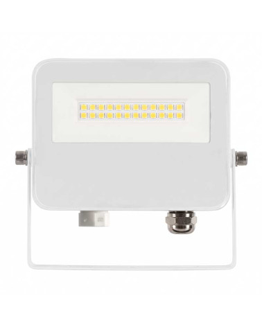 10W LED Floodlight with CCT Switch, 3000K-4000K-5000K, for outdoor use, IP65 rated, available in white, black, or gray finish