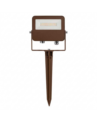 Pincho de jardín LED 10W Switch CCT 2700K-3000K-4000K-5000K protección IP65 y aluminio acabado corten
