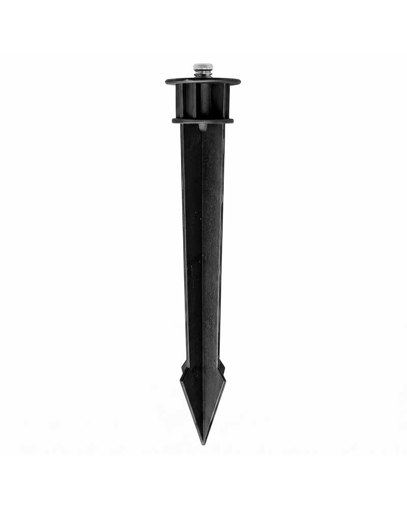 Piqueta de 17,5 cm color negro para focos proyectores de exterior