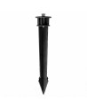 Piqueta de 17,5 cm color negro para focos proyectores de exterior