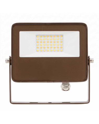20W LED Outdoor Projector with 4CCT Switch, 2700K-3000K-4000K-5000K, Corten Finish