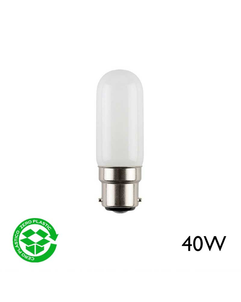 Tubular de navegación mate 40W BA22 110V 28x88mm