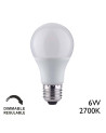 Bombilla PAULMANN estándar LED regulable E27 6W luz cálida 2700K 470Lm
