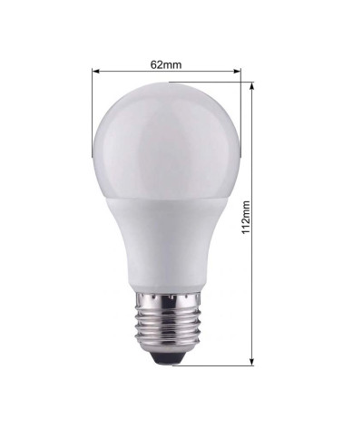 Bombilla PAULMANN estándar LED regulable E27 6W luz cálida 2700K 470Lm