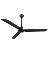 Ceiling fan without light 142cm metal black finish 70W