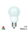 Bombilla LED globo 60mm luz multicolor 1W E27 Paulmann