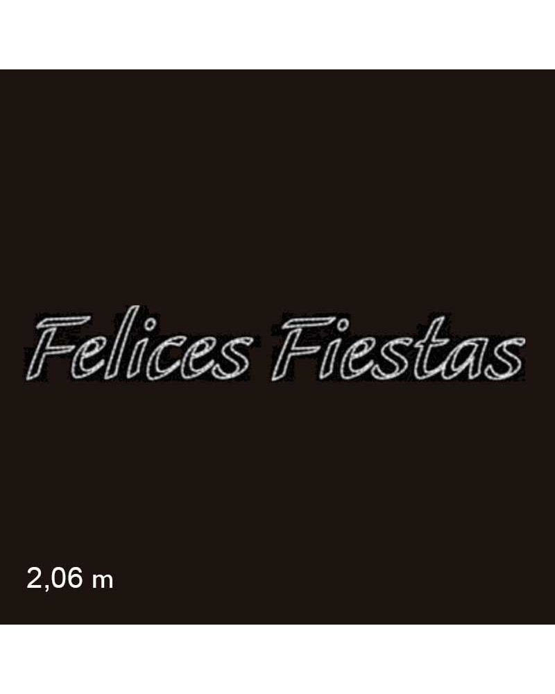 Cartel para calles FELICES FIESTAS de 2,06 metros LEDs 40W luz fría
