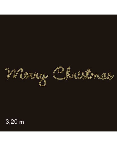 Cartel MERRY CHRISTMAS de 3,3 metros LEDs IP65 60W