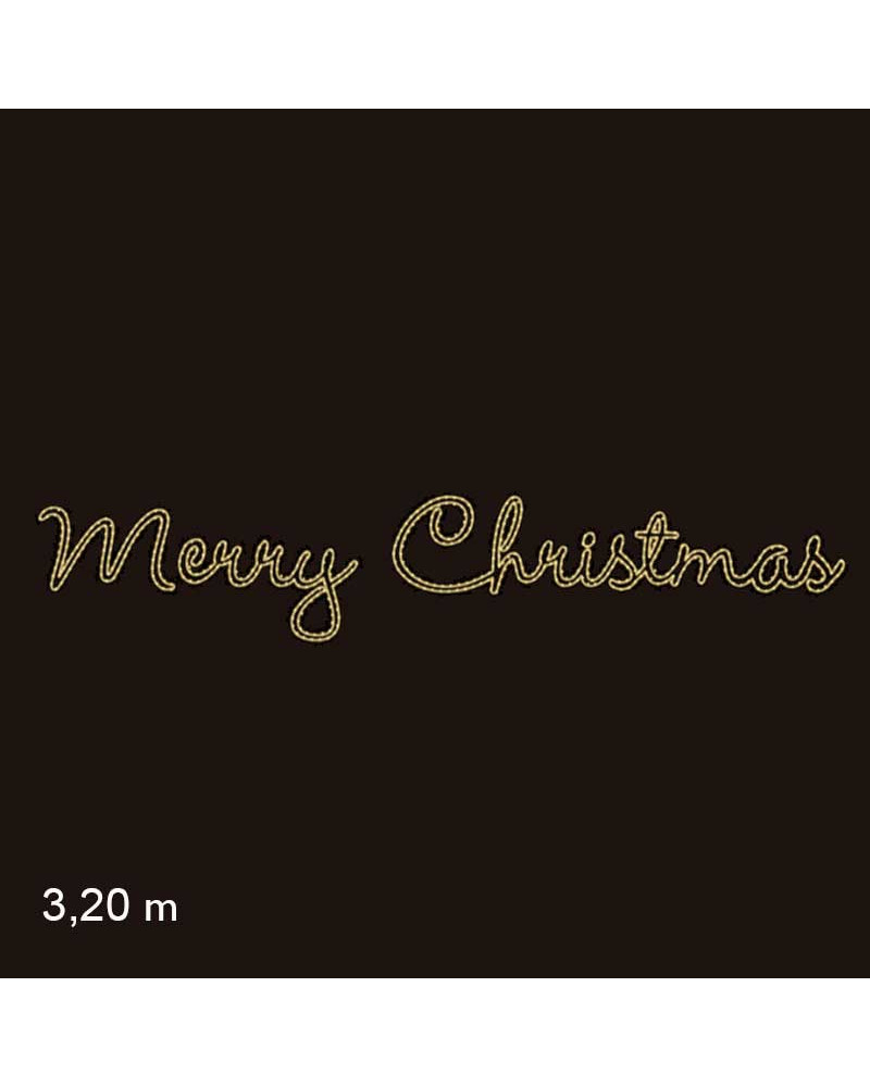 Cartel MERRY CHRISTMAS de 3,3 metros LEDs IP65 60W