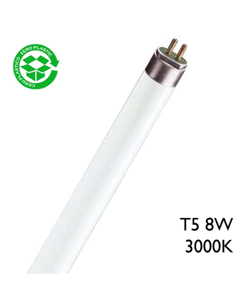 Miniature Fluorescent Tube T5 Ø16 x 288mm 8W 3000K