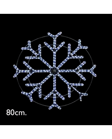 Snowflake star LED 80cms IP65 33W 230V
