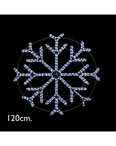 Snowflake star LED 120cms IP65 33W 230V