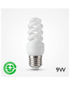 Bombilla de bajo consumo espiral E27 9W 4200K