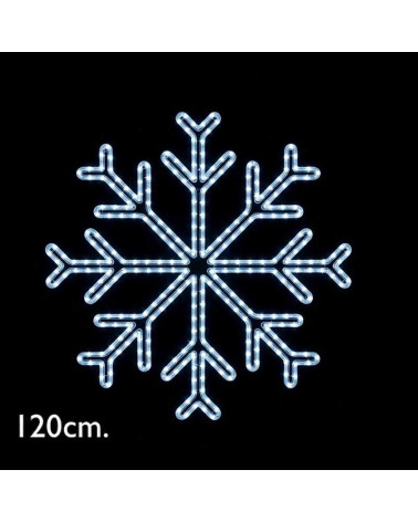 Copo de nieve estrella LED 120cms IP65 51W 230V