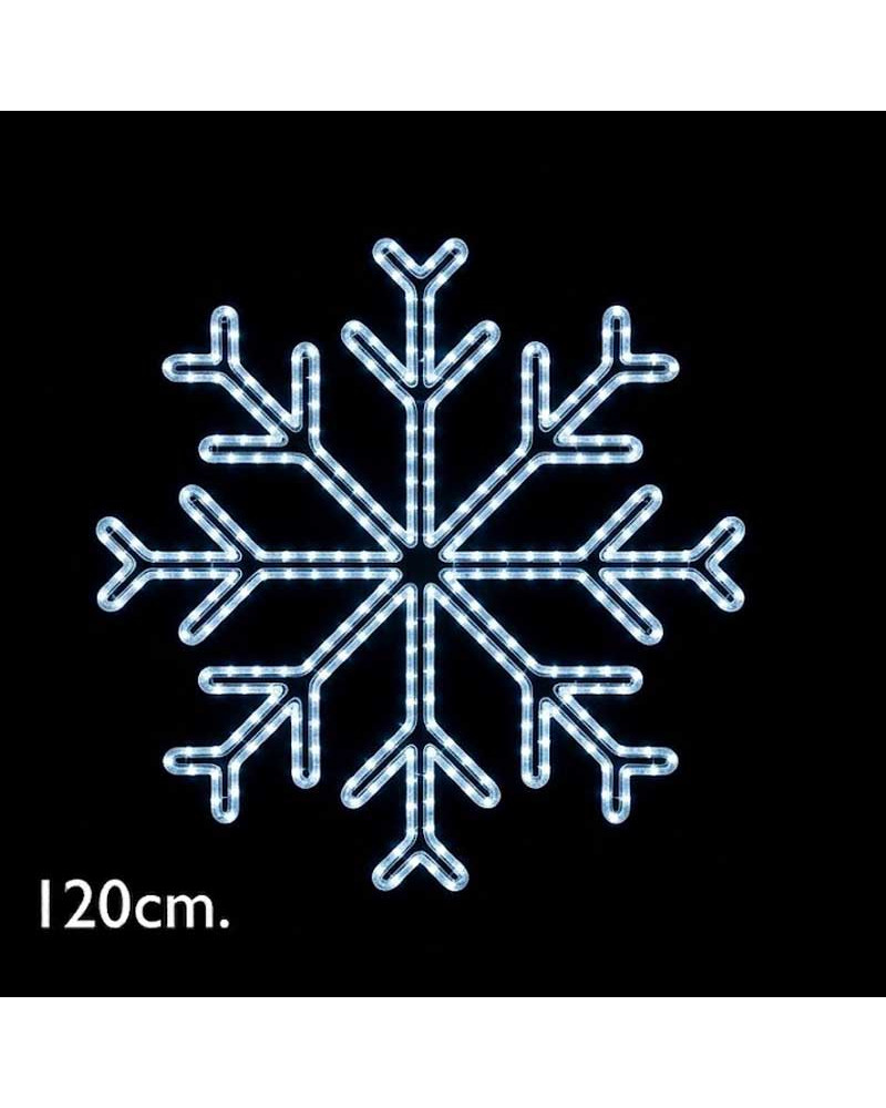 Copo de nieve estrella LED 120cms IP65 51W 230V