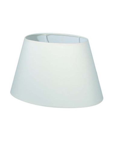 Cream-colored oval lampshade 24.5x16x15.5 cm for E27 bulb