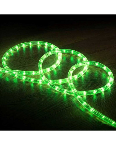 9m Green Flexilight rope light IP44 230V + Effects controller