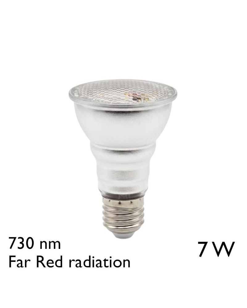 R63 E27 7W LED Bulb Monochromatic FAR RED Light 730 nm for Horticulture
