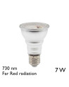Bombilla LED R63 E27 7W Luz Monocromática FAR RED de 730 nm para Horticultura