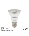 R63 E27 7W LED Bulb Monochromatic BLUE Light 460 nm for Horticulture