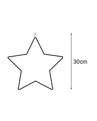 Christmas LED Star Figure 30cm Neon 2 Colors 5.9W