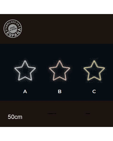Christmas LED Star Figure 50cm Double Neon 18W