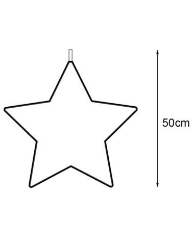 Christmas LED Star Figure 50cm Double Neon 18W