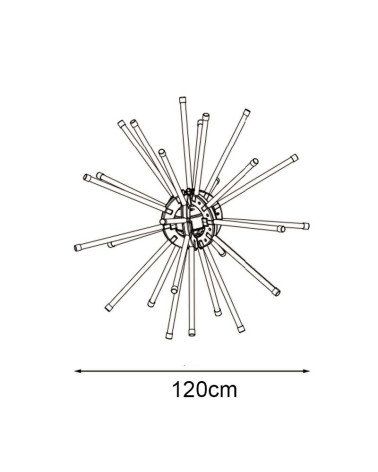 3D Flashing LED Christmas Figure 120cm Outdoor Hanging Lighting IP65
