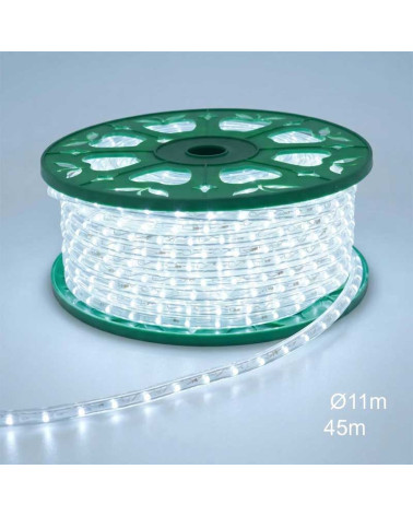 45m LED strip roll Ø11mm cool white or blue light IP65 230V cut-to-size
