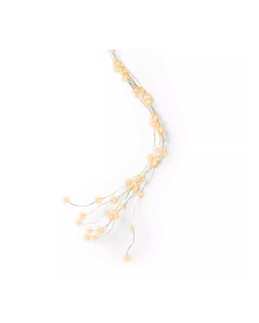 Guirnalda Micro LED alambre 640 LEDs para Árbol Luz Cálida fija Exterior 32 Tiras de 1,9 m IP44