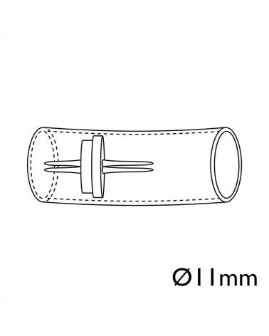 Conector de empalme estanco para tubo luminoso LED Ø11mm exterior