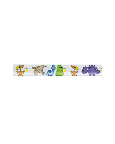 1m Children's LED Strip Light, 2.4W Warm White, Dinosaur Design