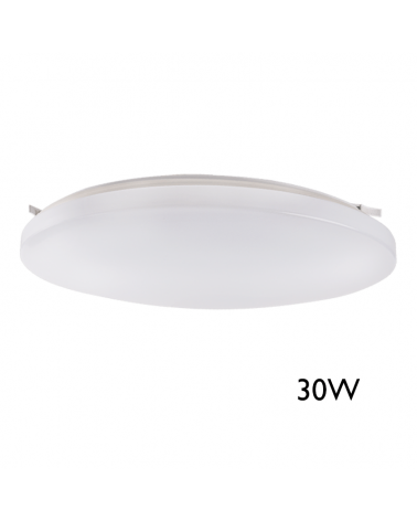 LED 38cm surface-mounted downlight 20W with presence sensor and microwave brightness suitable for outdoor use IP45