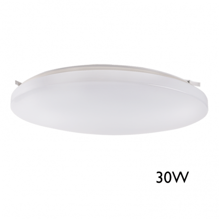 LED 38cm surface-mounted downlight 20W with presence sensor and microwave brightness suitable for outdoor use IP45