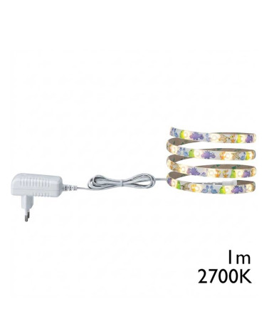 1m Children's LED Strip Light, 2.4W Warm White, Dinosaur Design