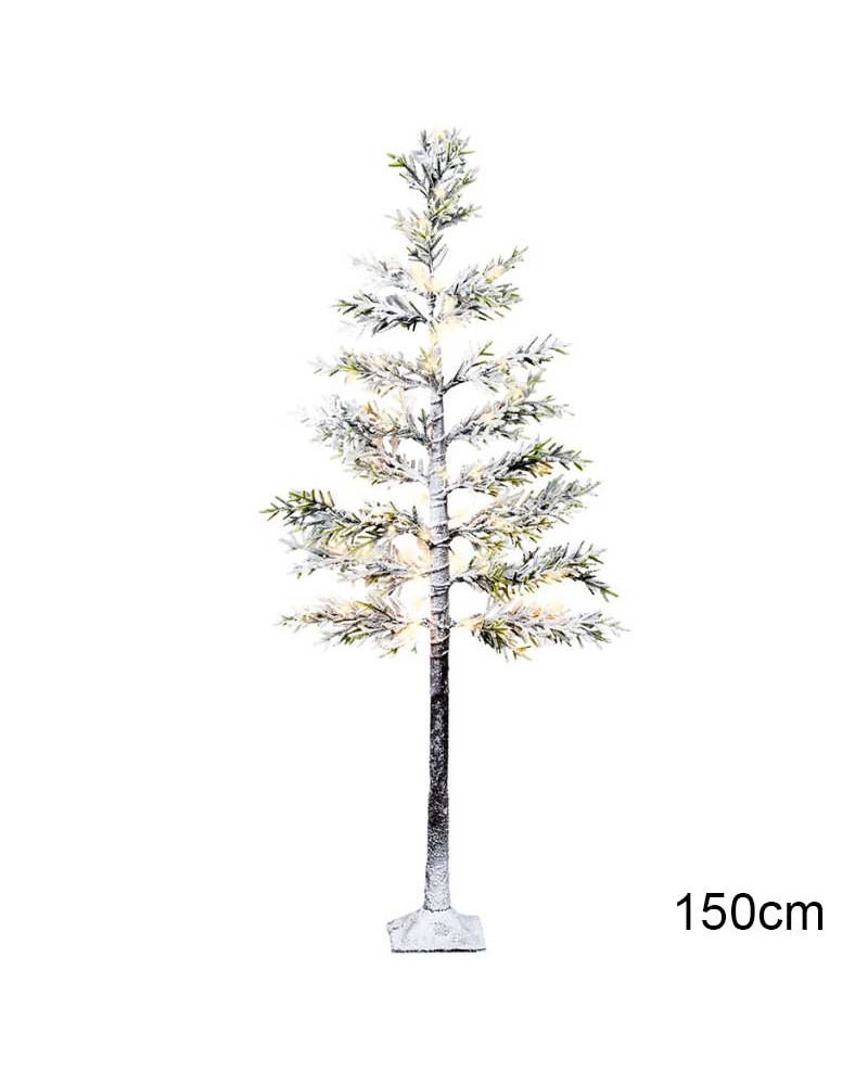 Árbol de flores blancas de 1,5 metros con 72 LEDS, Ø70 x 150 cm IP44