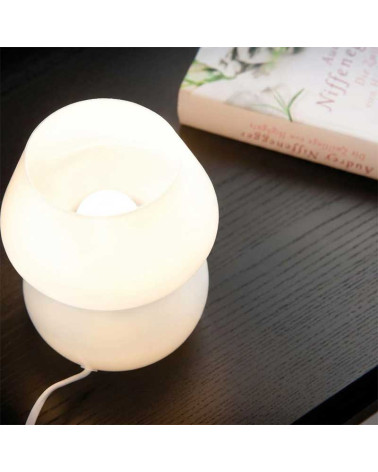 Set of 3 E27 3.5W 2700K spherical LED bulbs in opal glass