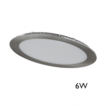 LED Mini downlight 9 cm 6W recessed grey frame