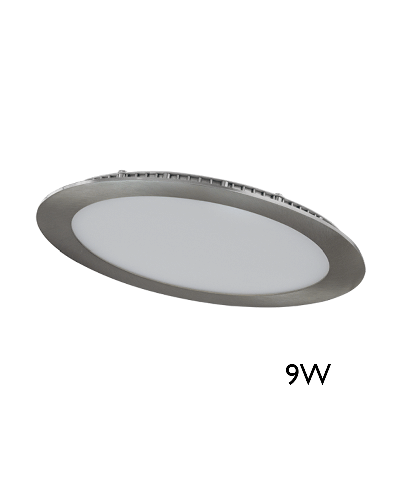 LED Mini downlight 12cm 9W recessed grey frame