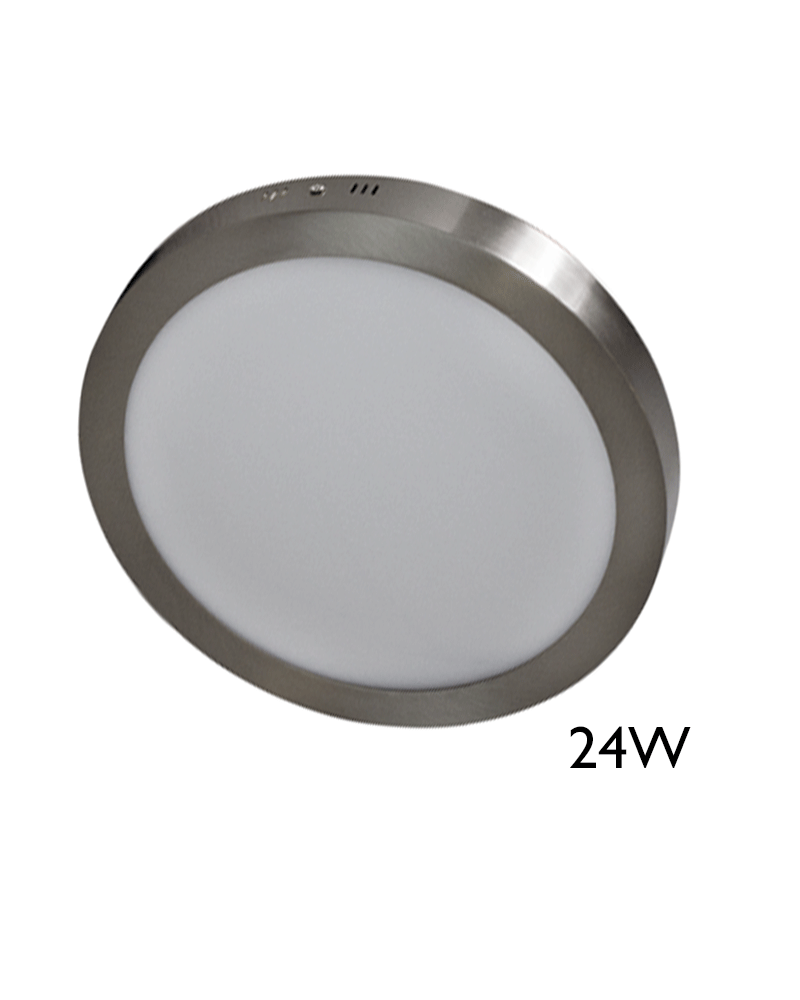 Downlight 30cm LED surface finish gray LED 24W