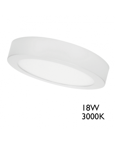 LED Downlight Ceiling light   22.5cm surface finish white  18W