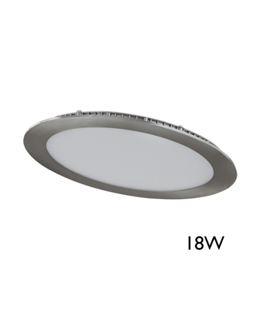 LED Downlight 22.5cm 18W recessed grey frame