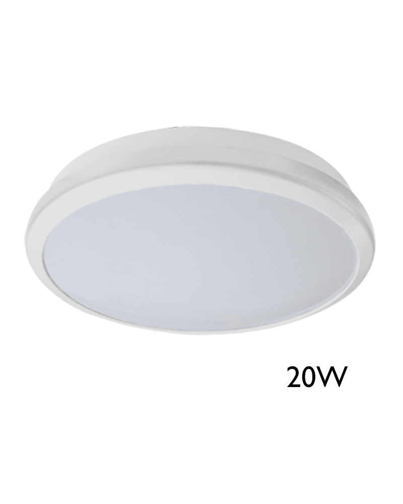 Plafón LED diámetro 29cm color blanco alta luminosidad