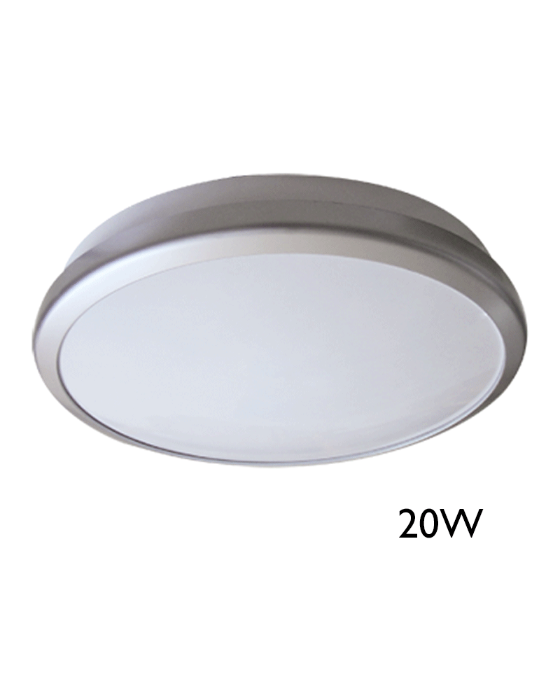 LED Ceiling light diameter 29cm grey color high luminosity