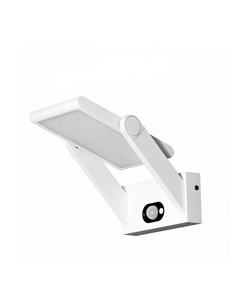 15.9cm wall mounted solar projector Aluminum white color movement sensor automatic day/night LED 1.6W 4000K